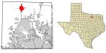 Denton County Texas Incorporated Areas Sanger highlighted